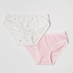 Girl´s panty set Stars/Pink (2 pieces)