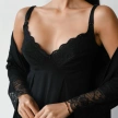 Nursing nightgown black